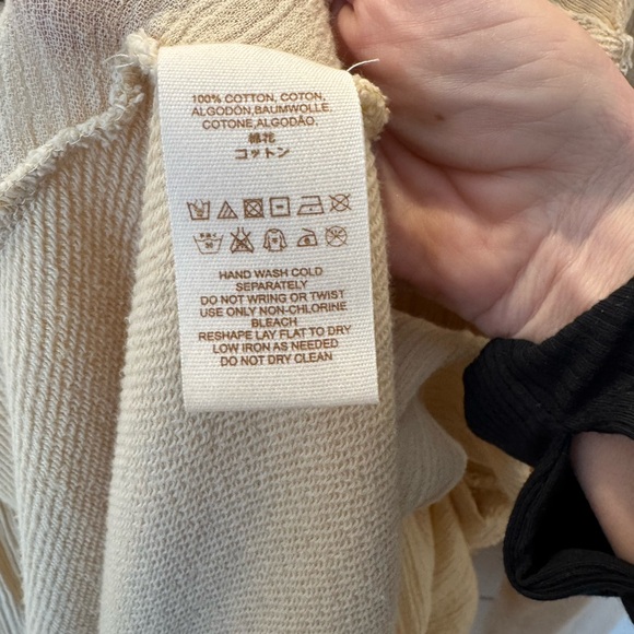 Free People Cream Fringed Cardigan - Picture 3 of 6